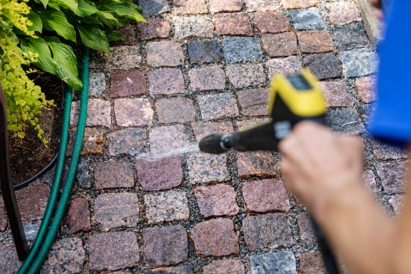 Paver Sidewalk Cleaning in Windsor