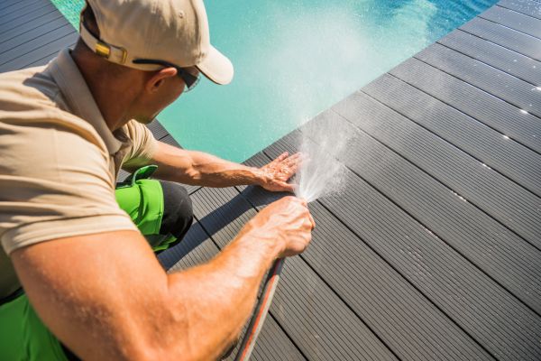 Pool Area Power Washing in Windsor